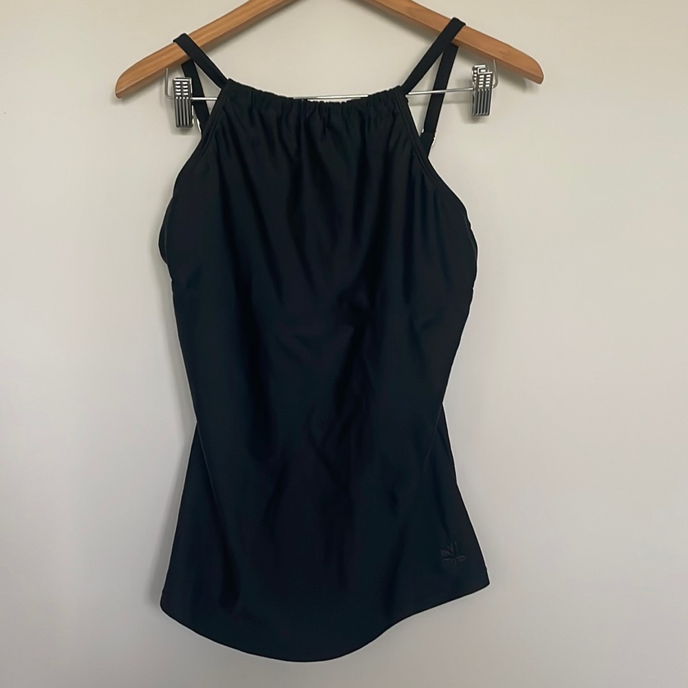 Hapari Black Tankini Top Sz L (12-14) EUC
